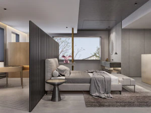 camera da letto moderna Modello 3D