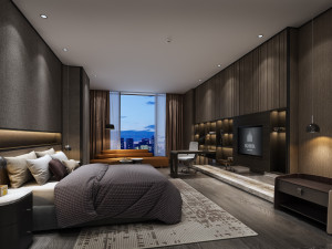 modern bedroom 3D Model