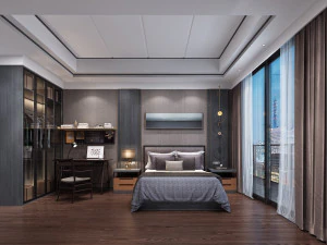 camera da letto moderna Modello 3D