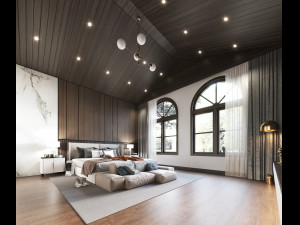 modern bedroom Modelo 3D