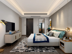 modern bedroom 3D Model