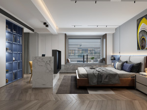 modern bedroom 3D Model