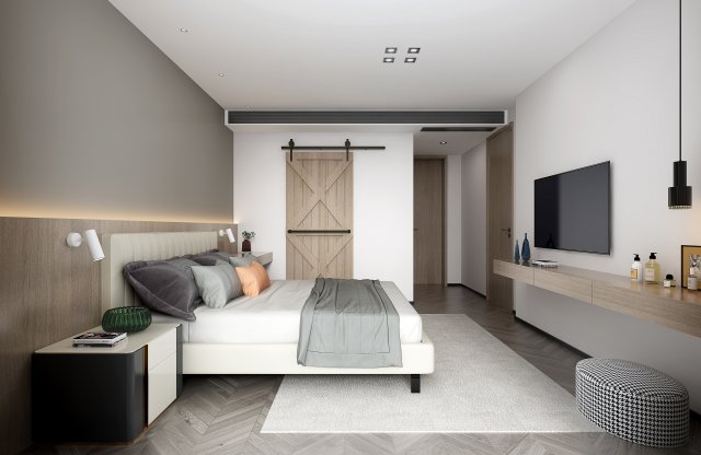 modern bedroom 3D मॉडल .c4d .max .obj .3ds .fbx .stl .blend 