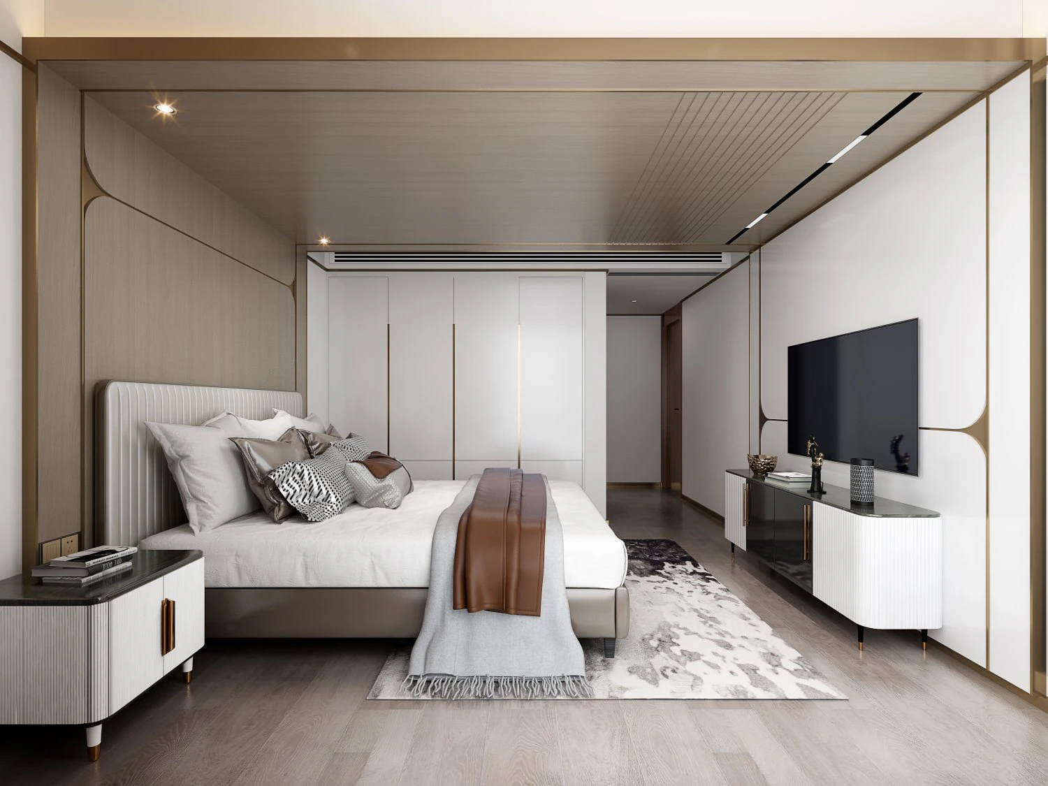 modern bedroom 3D Model .c4d .max .obj .3ds .fbx .stl .blend 