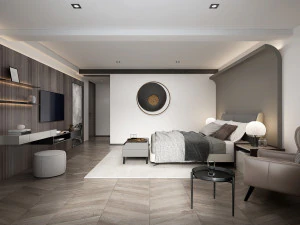 camera da letto moderna Modello 3D