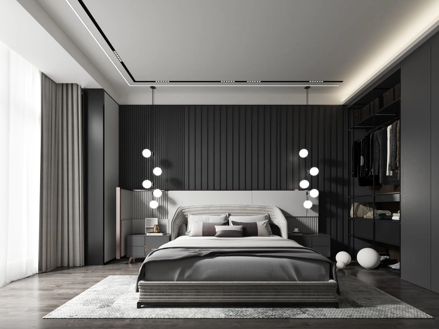 modern bedroom 3D Model .c4d .max .obj .3ds .fbx .stl .blend