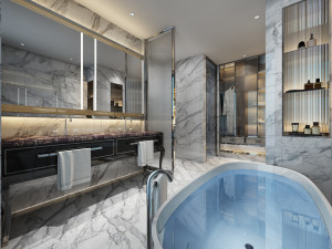 modern toilet bathroom Model 3D