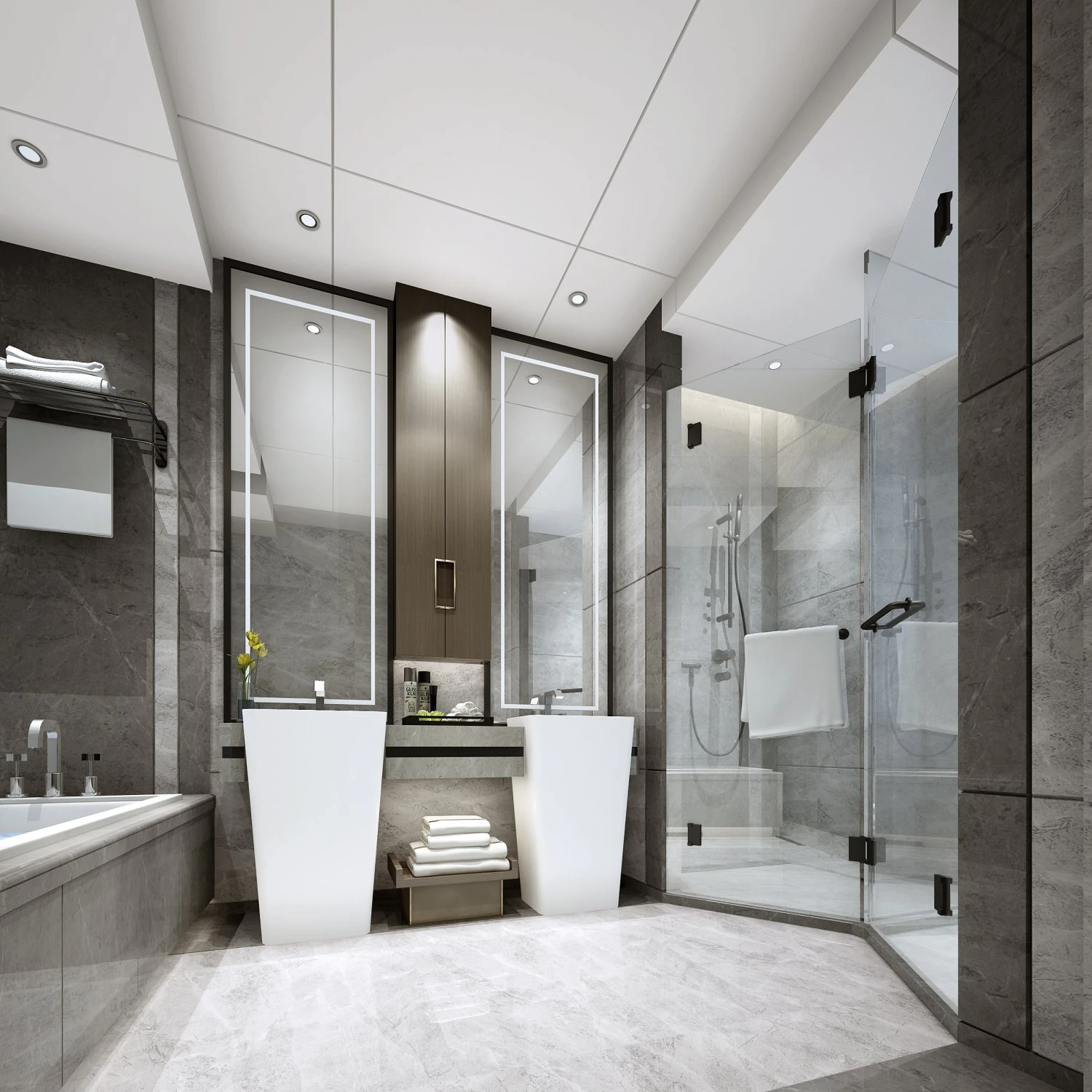 modern toilet bathroom 3D Model .c4d .max .obj .3ds .fbx .stl .blend