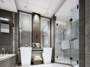 modern toilet bathroom Modèle 3D