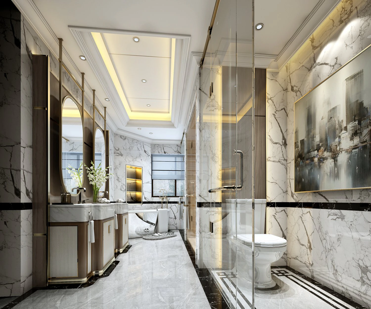 modern toilet bathroom 3D Model .c4d .max .obj .3ds .fbx .stl .blend 