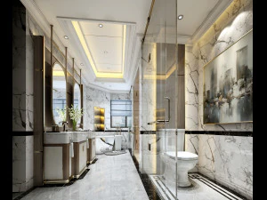 moderne toilet badkamer 3D Model