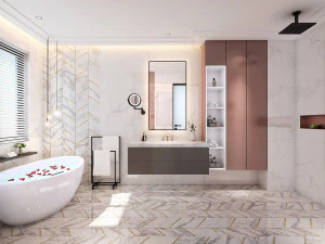 현대 화장실 욕실 3D 모델