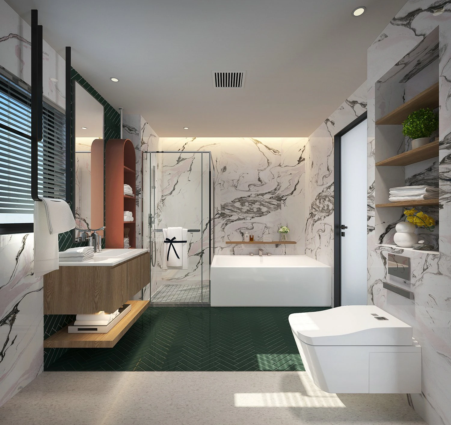 modern toilet bathroom 3D Model .c4d .max .obj .3ds .fbx .stl .blend