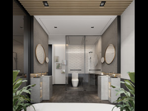 modern toilet bathroom 3D Модель