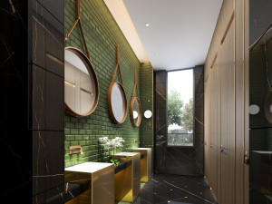 modern toilet bathroom Modelo 3D