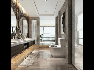 ba&ntilde;o moderno Modelo 3D