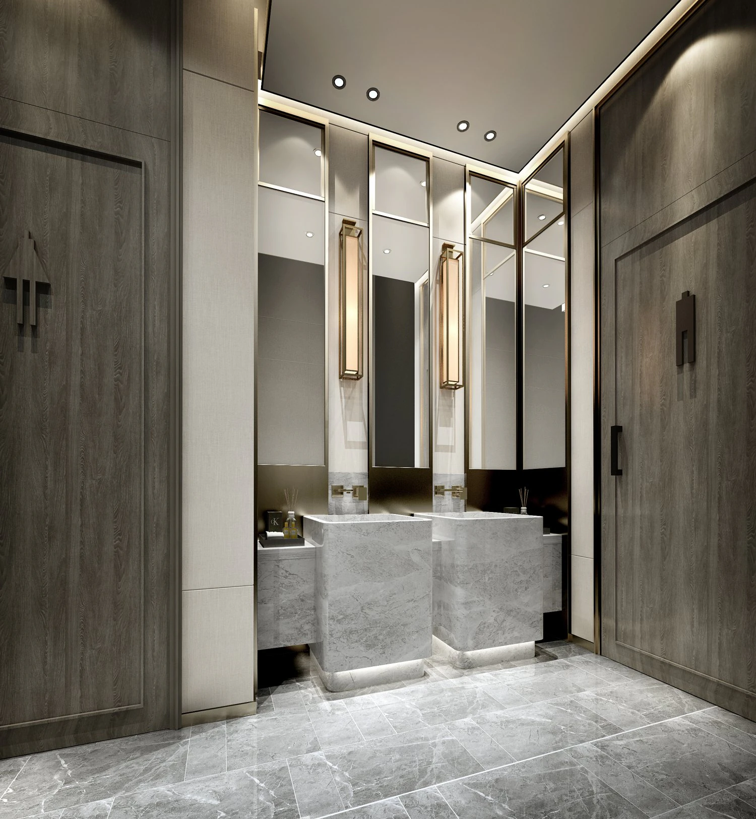 modern toilet bathroom 3D Model .c4d .max .obj .3ds .fbx .stl .blend