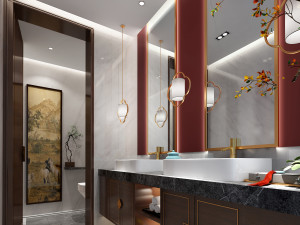 modern toilet bathroom Modelo 3D