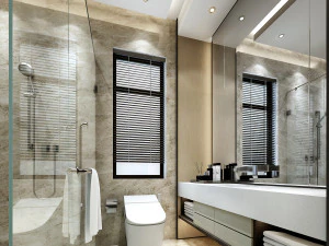 モダンなトイレバスルーム 3Dモデル