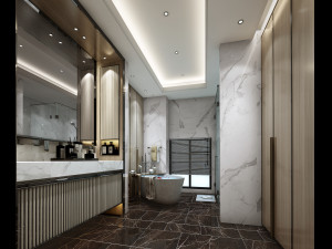 modern toilet bathroom 3D Model
