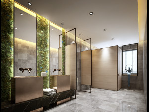 modern toilet bathroom Modèle 3D