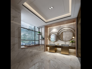 modern toilet bathroom 3Dモデル