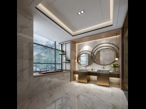 modern toilet bathroom 3D Model