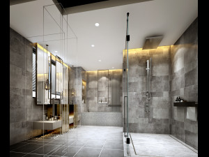 modern toilet bathroom 3Dモデル