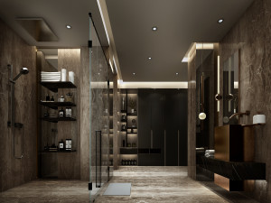 modern toilet bathroom 3D Model