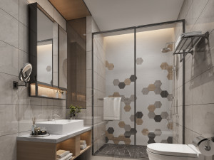 modern toilet bathroom 3D Model