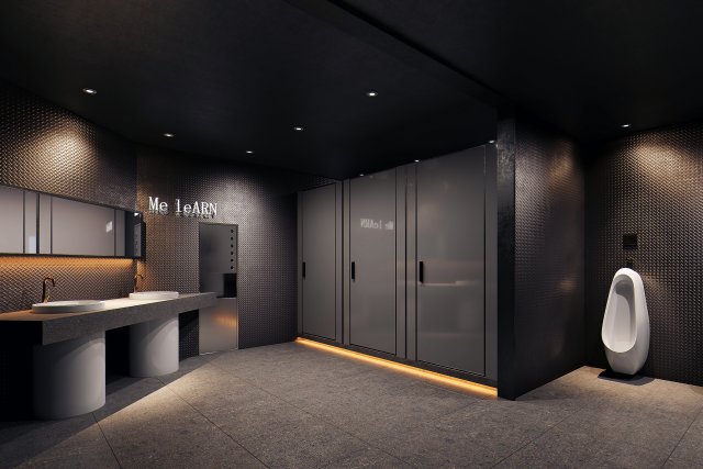 modern toilet bathroom 3Dモデル .c4d .max .obj .3ds .fbx .stl .blend