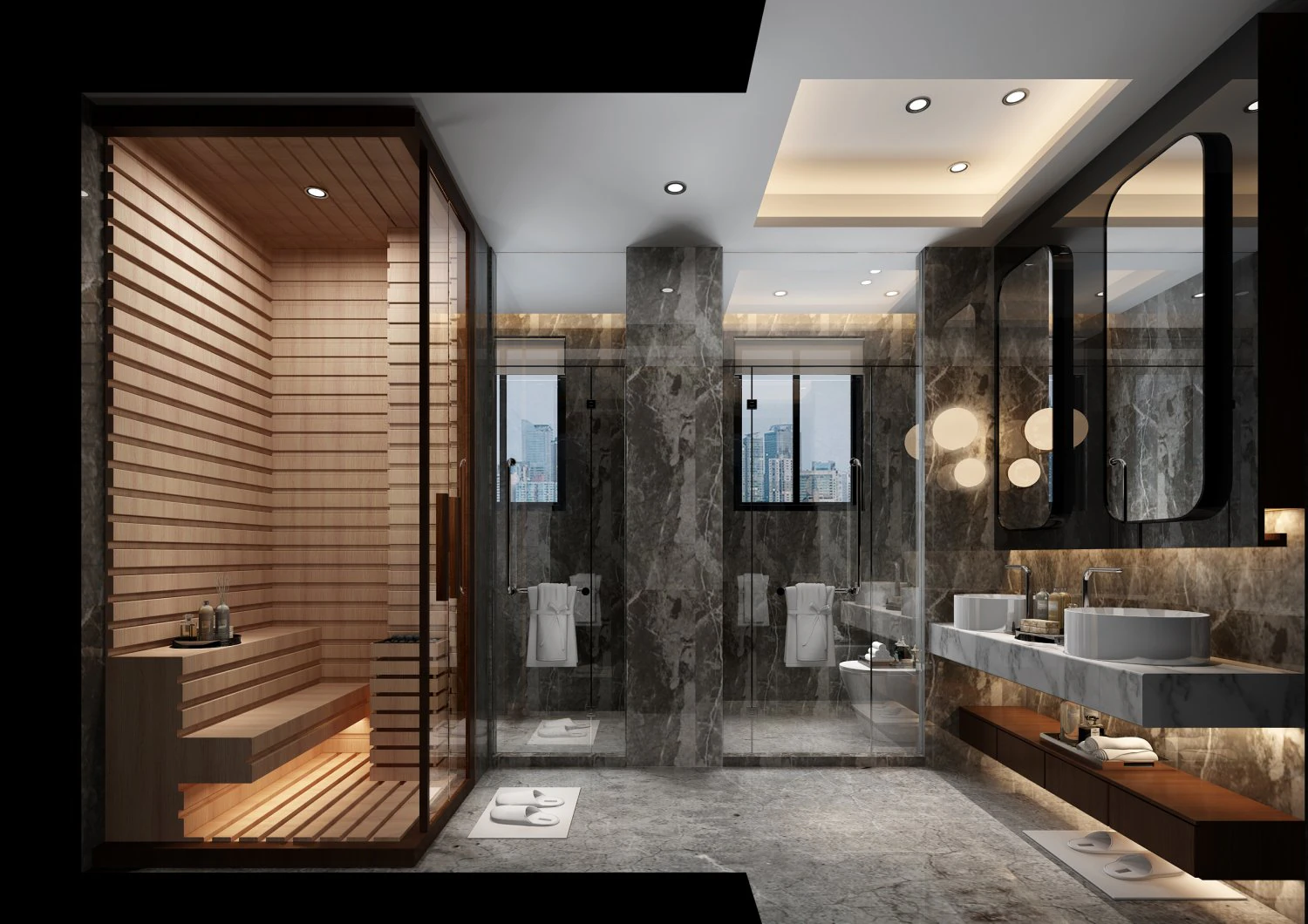modern toilet bathroom 3D Model .c4d .max .obj .3ds .fbx .stl .blend