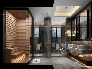 modern toilet bathroom 3D Model