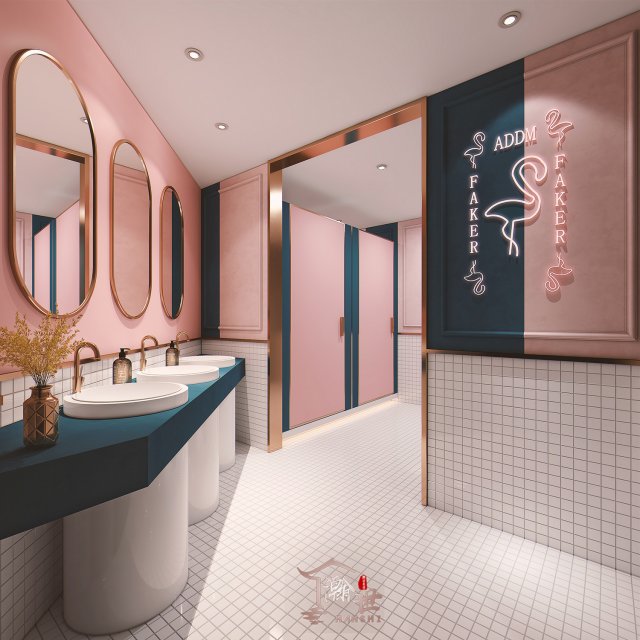 modern toilet bathroom 3D Model .c4d .max .obj .3ds .fbx .stl .blend 