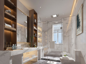 modern toilet bathroom 3D Model