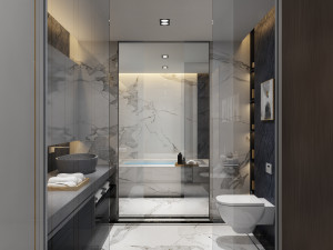 modern toilet bathroom Modelo 3D