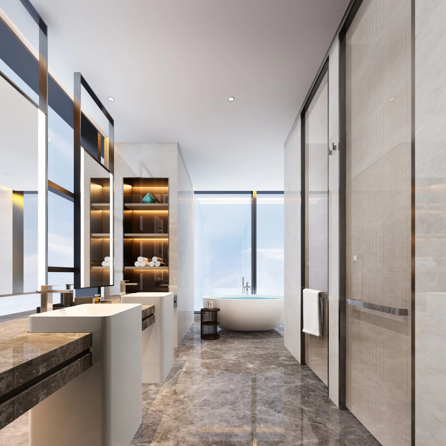 modern toilet bathroom 3D Model .c4d .max .obj .3ds .fbx .stl .blend 