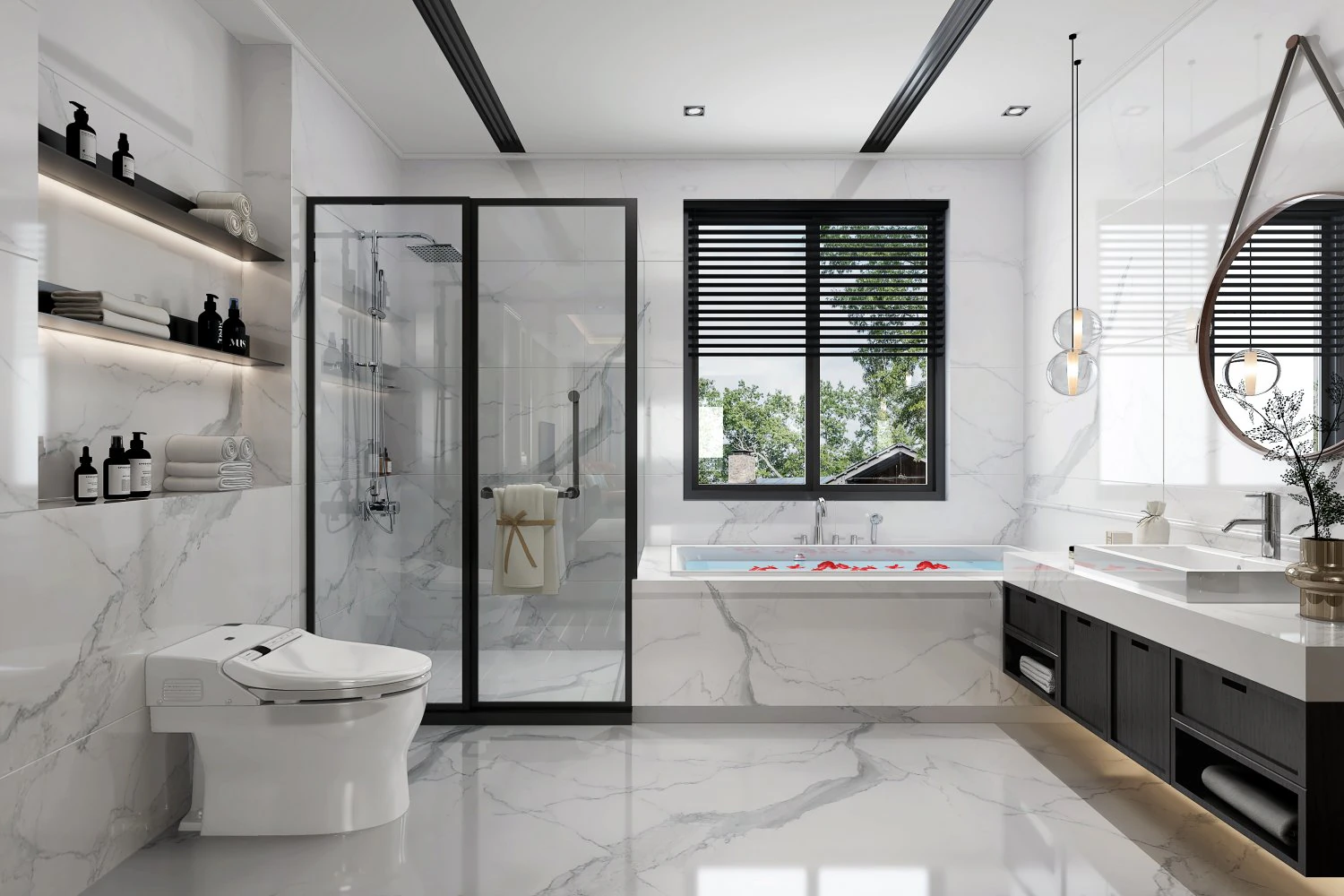 modern toilet bathroom 3D Model .c4d .max .obj .3ds .fbx .stl .blend