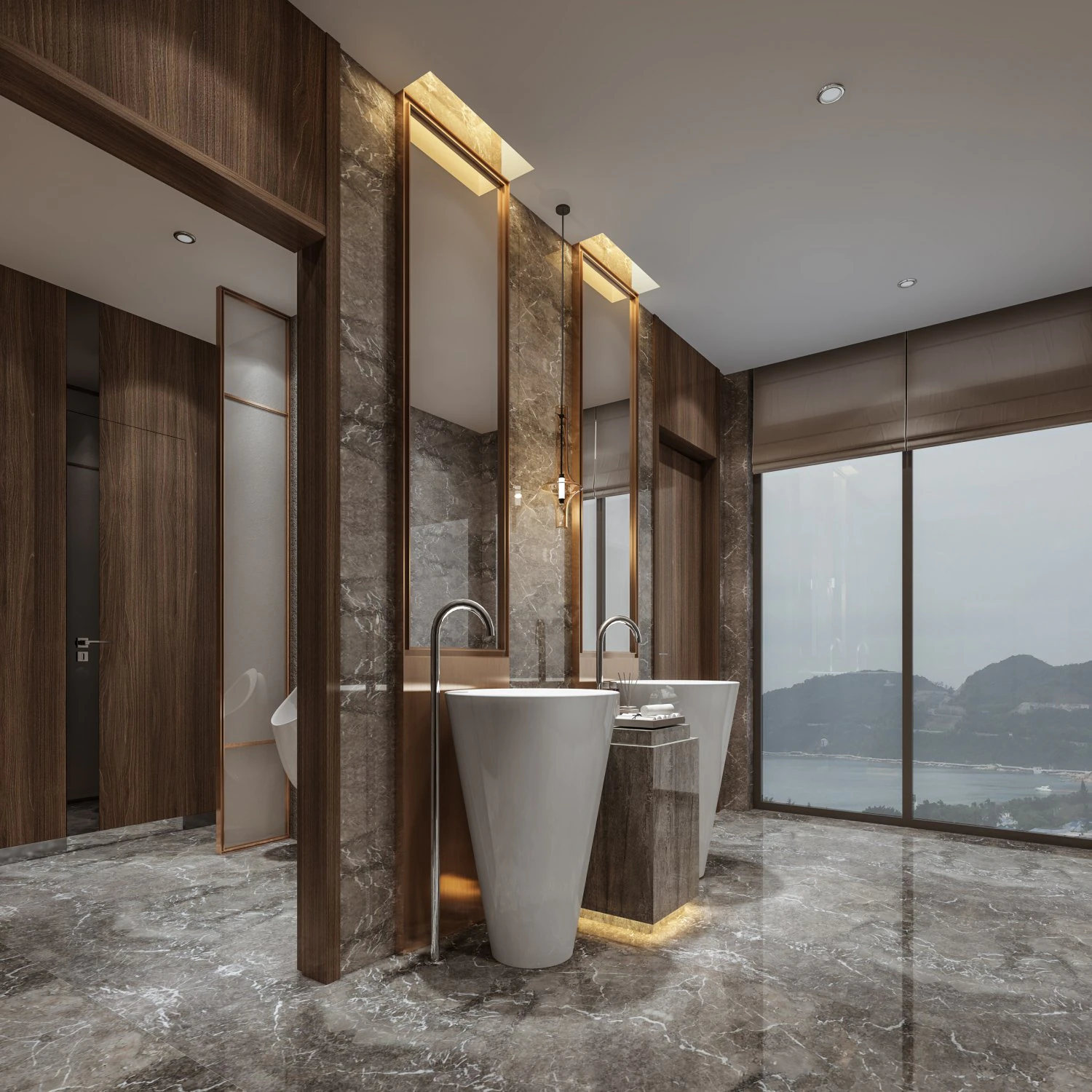 modern toilet bathroom 3D Model .c4d .max .obj .3ds .fbx .stl .blend 