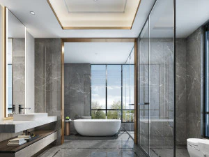 モダンなトイレバスルーム 3Dモデル