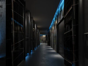 moderno bagno WC Modello 3D