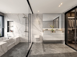 modern toilet bathroom Modelo 3D