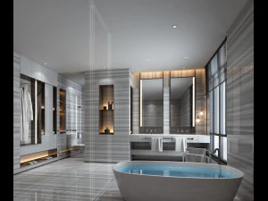 moderne toilet badkamer 3D Model