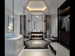 modern toilet bathroom 3D 模型