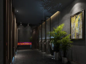 сучасний туалет ванна кімната 3D Модель