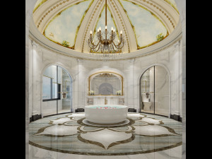 modern toilet bathroom 3Dモデル