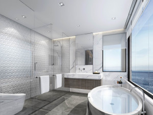 modern toilet bathroom Modèle 3D