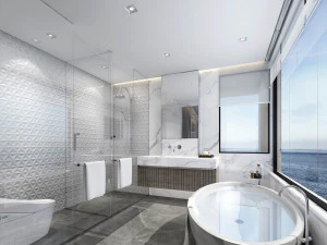 современная ванная комната с туалетом 3D Модель