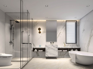modern toilet bathroom 3D 模型