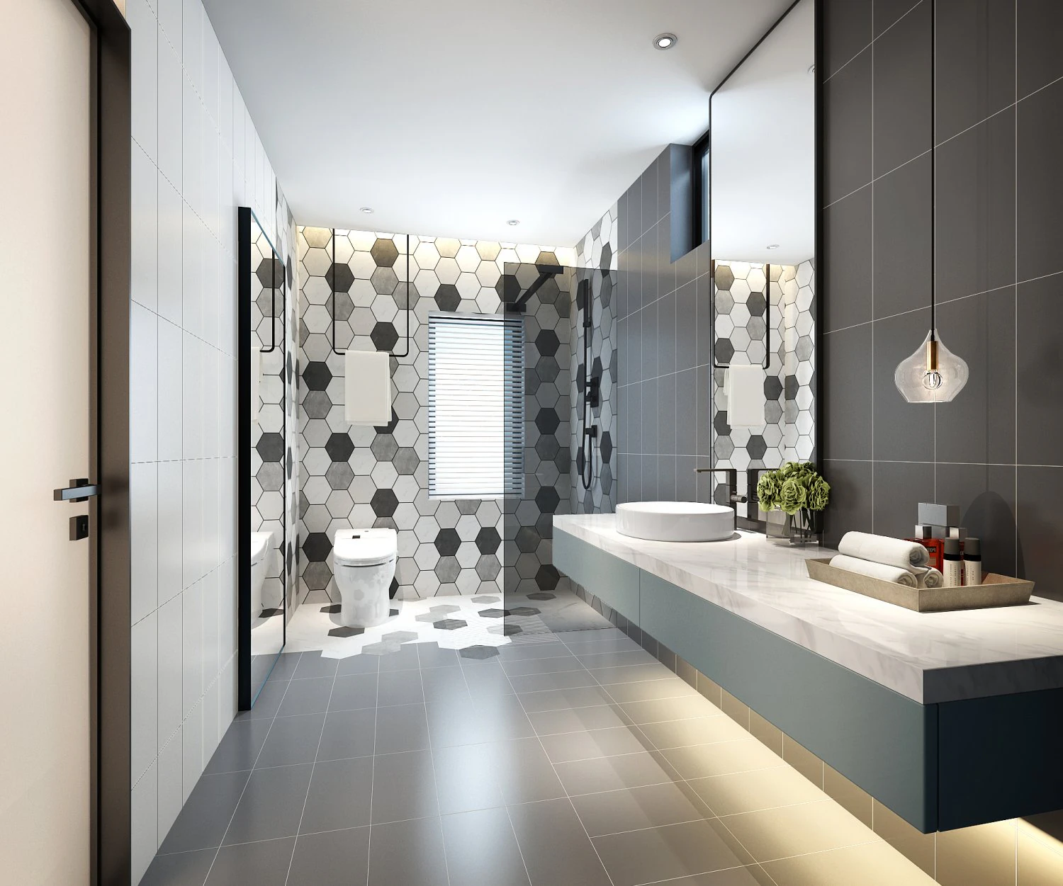 modern toilet bathroom 3D Model .c4d .max .obj .3ds .fbx .stl .blend